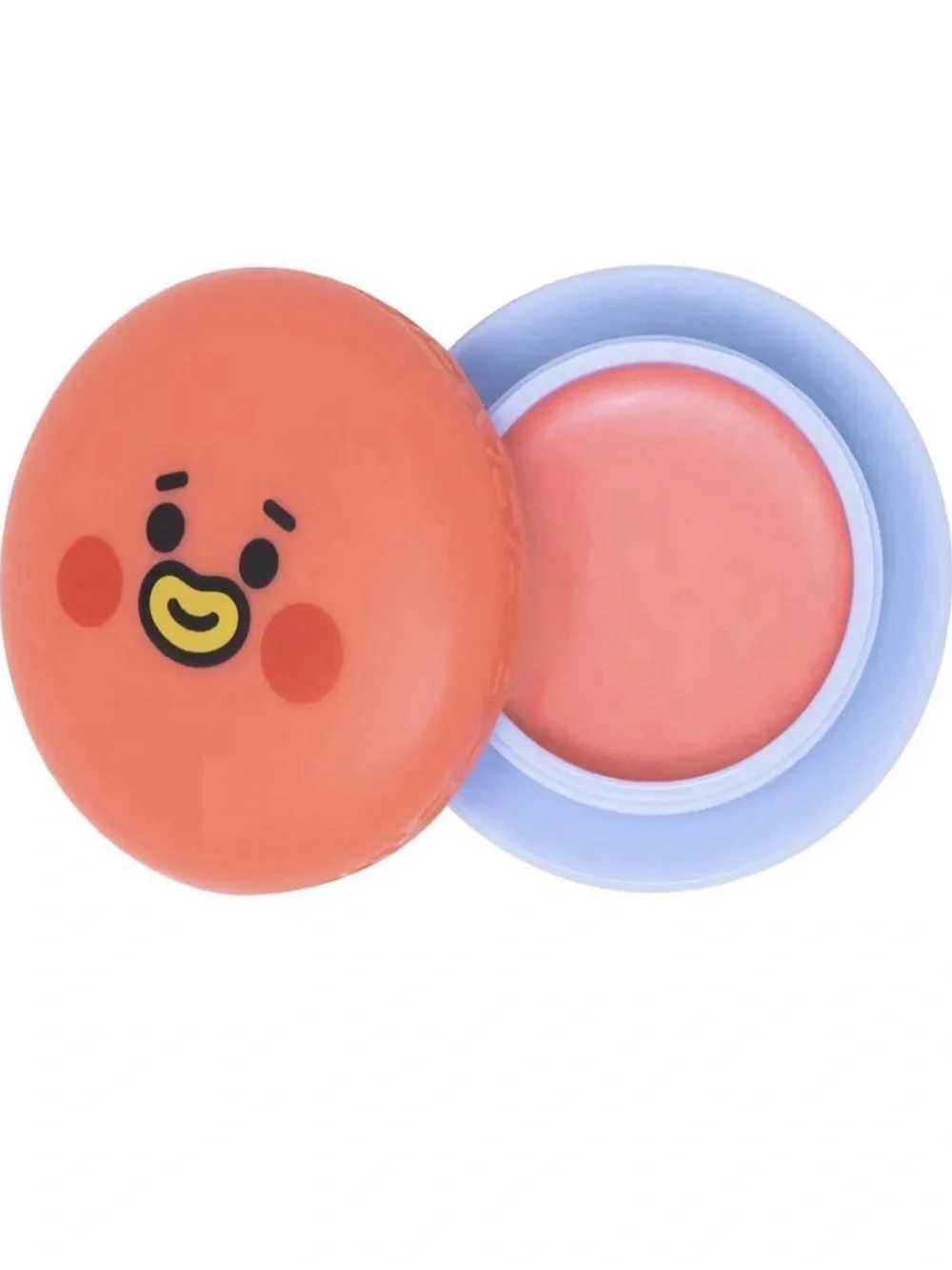 the CRÈME Shop BT21 Macaron Lip Balm - Strawberry Tinted (Pink/Coral)